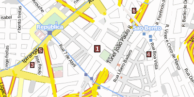 Stadtplan Theatro Municipal  São Paulo